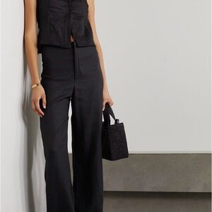 Faithfull the Brand Vincente linen pants in black